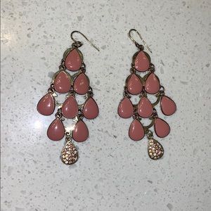 Pink and Gold earrings